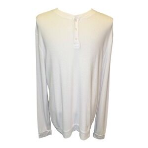 Cotton Citizen Henley Shirt Long Sleeve Casual‎ Top Extra Large XL NWT